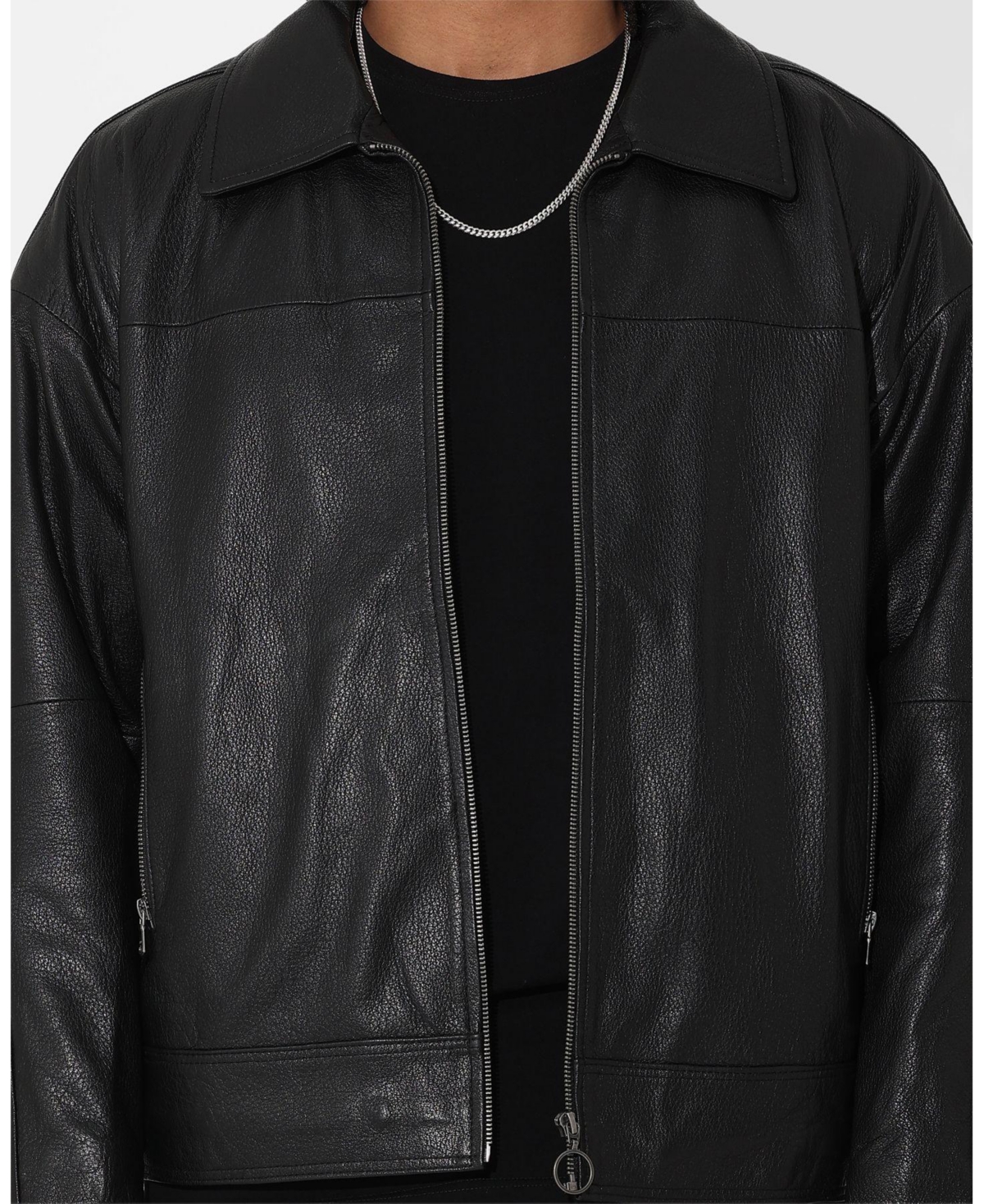 Saint Morta Men's Oversized Leather Bomber