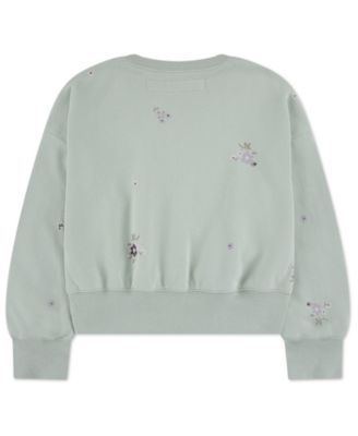 Girls' Logo Print Crewneck Sweatshirt