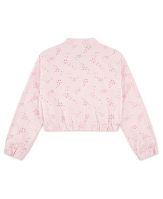 Girls' Floral Print Bomber Jacket