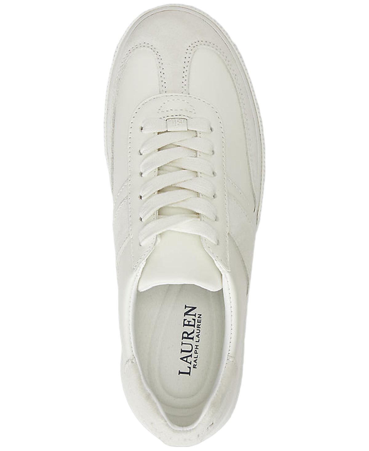 Ralph Lauren Women's Braylee Round Toe Sneakers In White