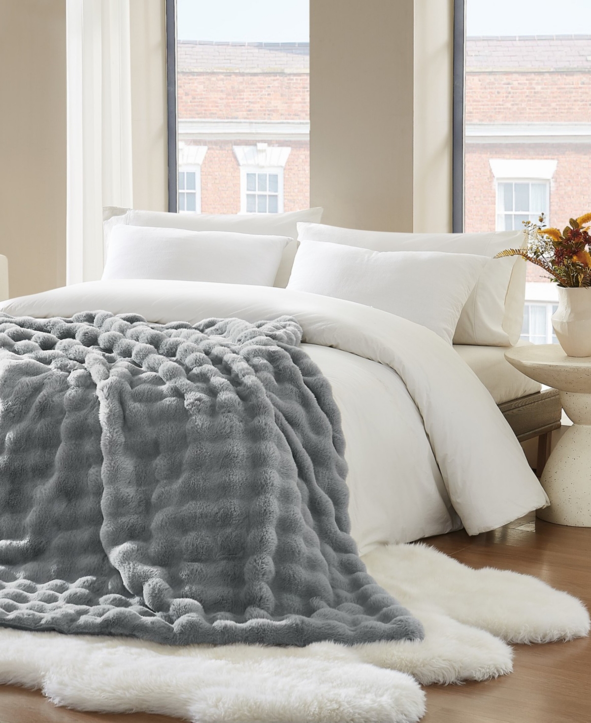 Brooklyn Loom Bubble Bed Blanket, King