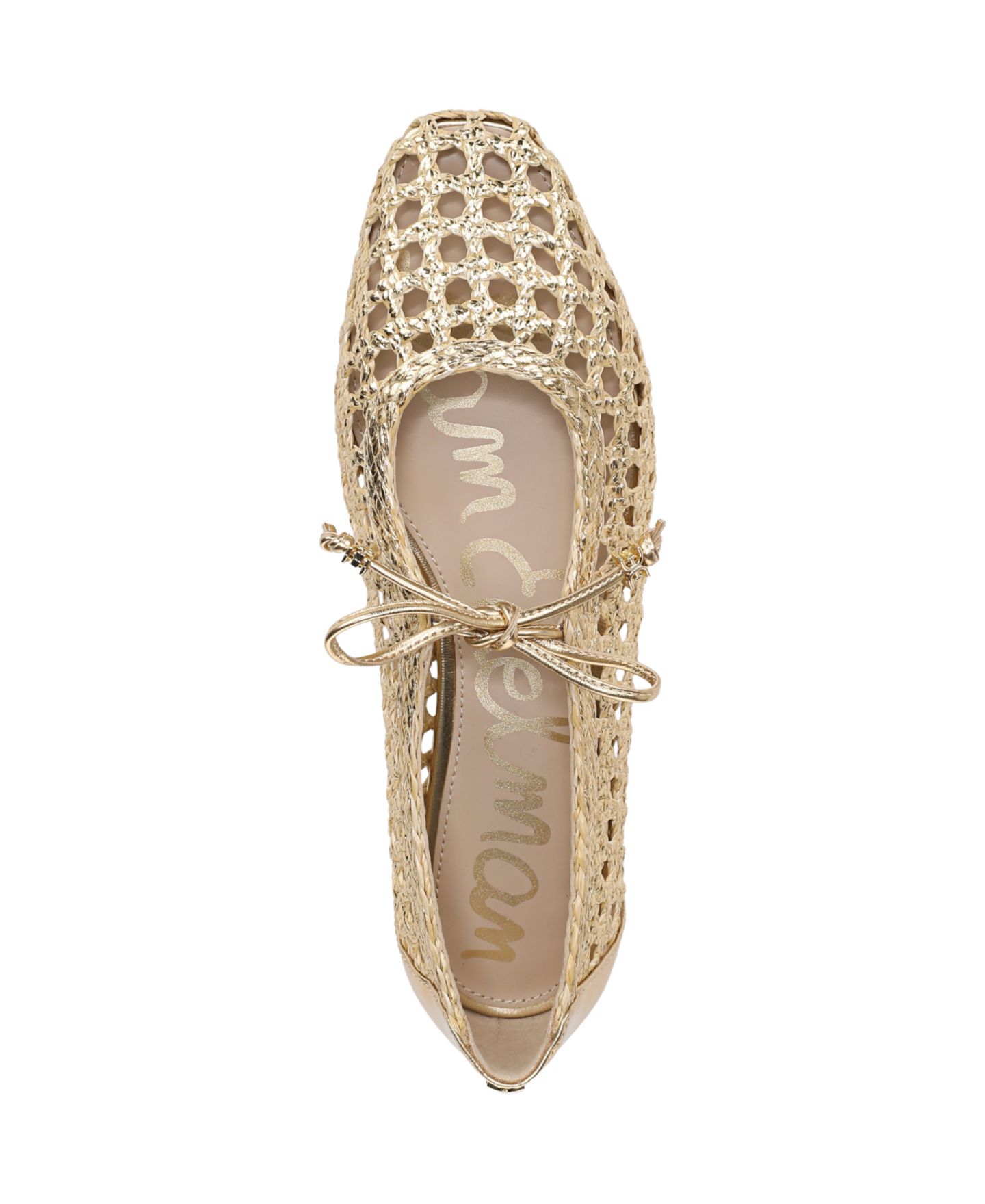 Женские балетки Sam Edelman Marcie Mary Jane Flats, цвет: Янтарный золотой — фото 4