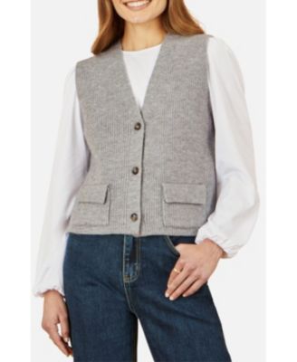 Women's Knitted Pullover Waistcoat
