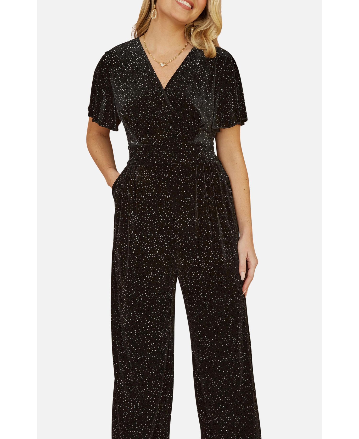 Women's Sparkle Velvet Jumpsuit