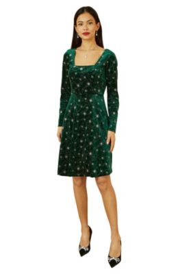 Women's Starburst Foil Print Skater Dress