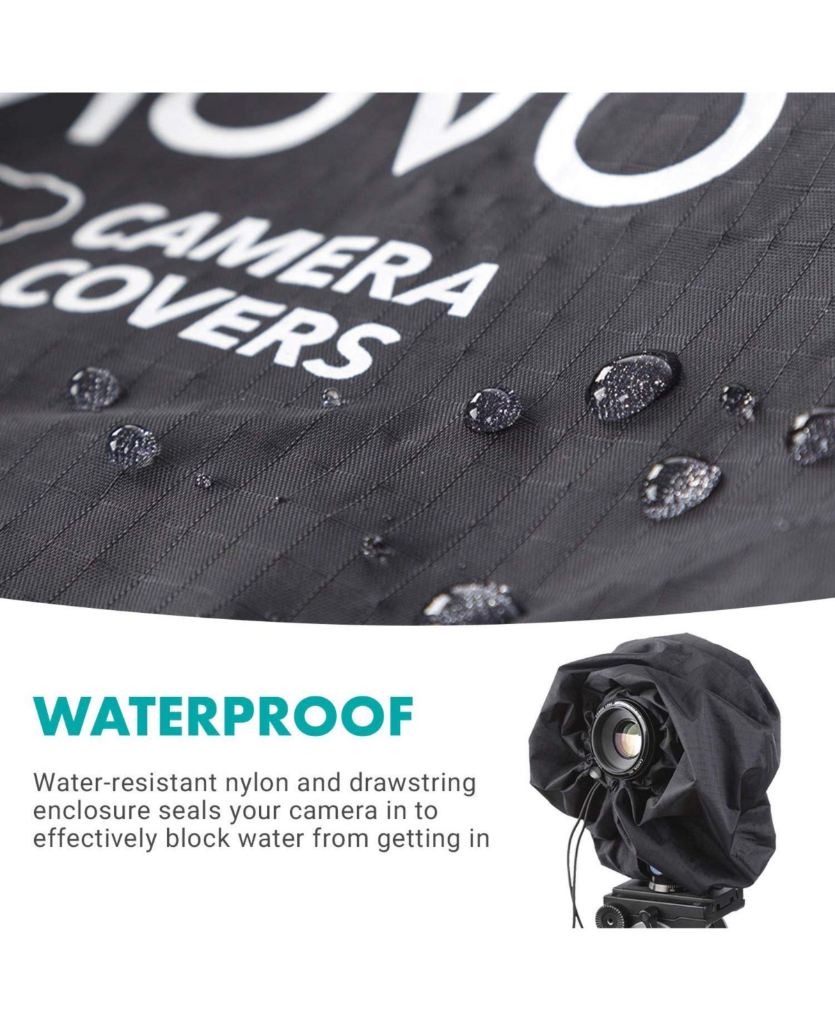 Movo CRC11 Storm Raincover Protector for Dslr Cameras, Lenses, Photographic Equipment (Junior Size: 11 x 14.5)