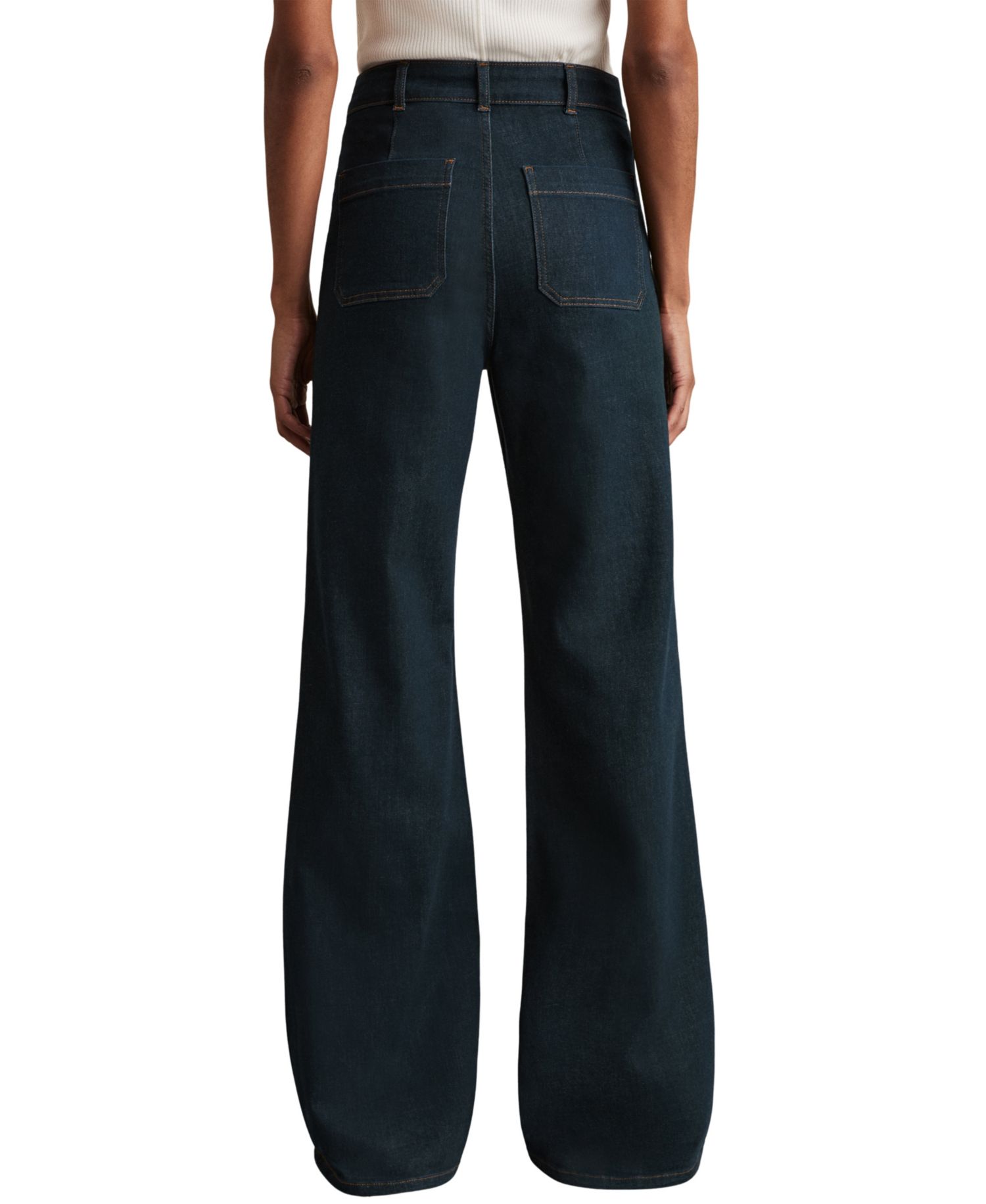 Women's Sakura Patch-Pocket Flared Jeans