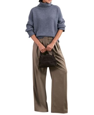 Women's Wool-Cashmere Roll-Neck Sweater