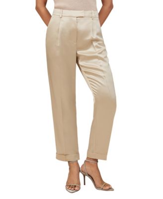 Women's Satin Tapered Pants