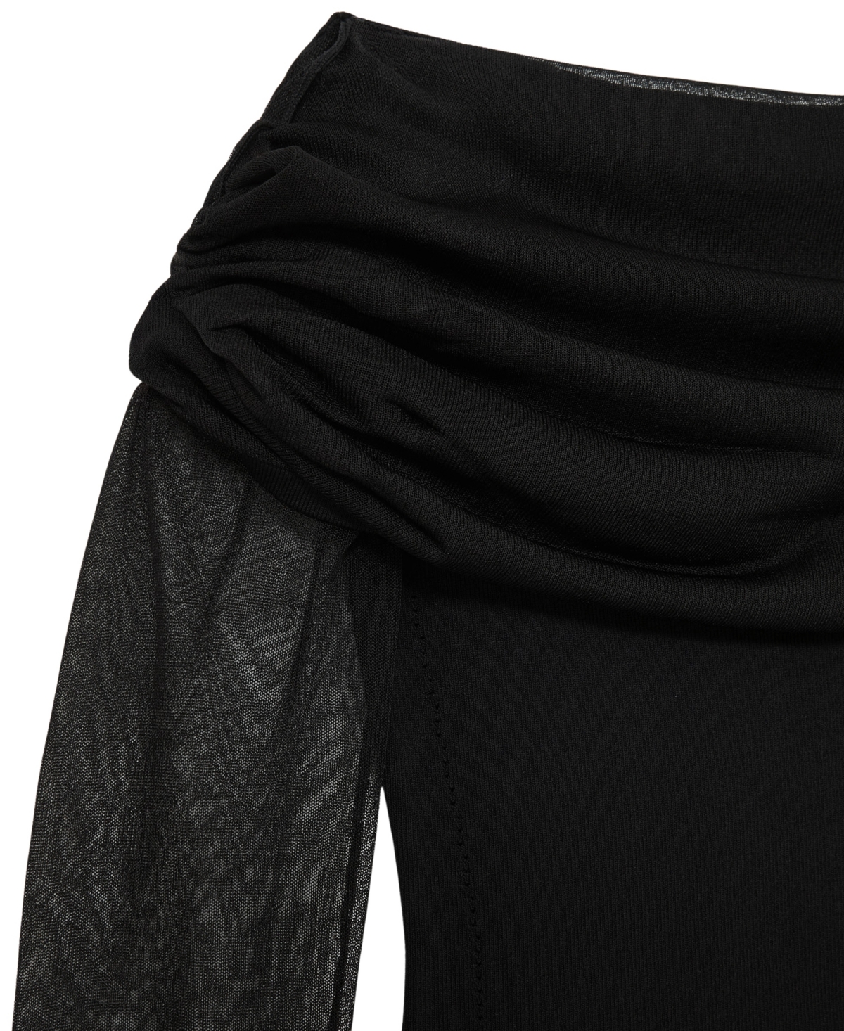 Reiss Women's Sheer-Sleeve Knit Midi Dress