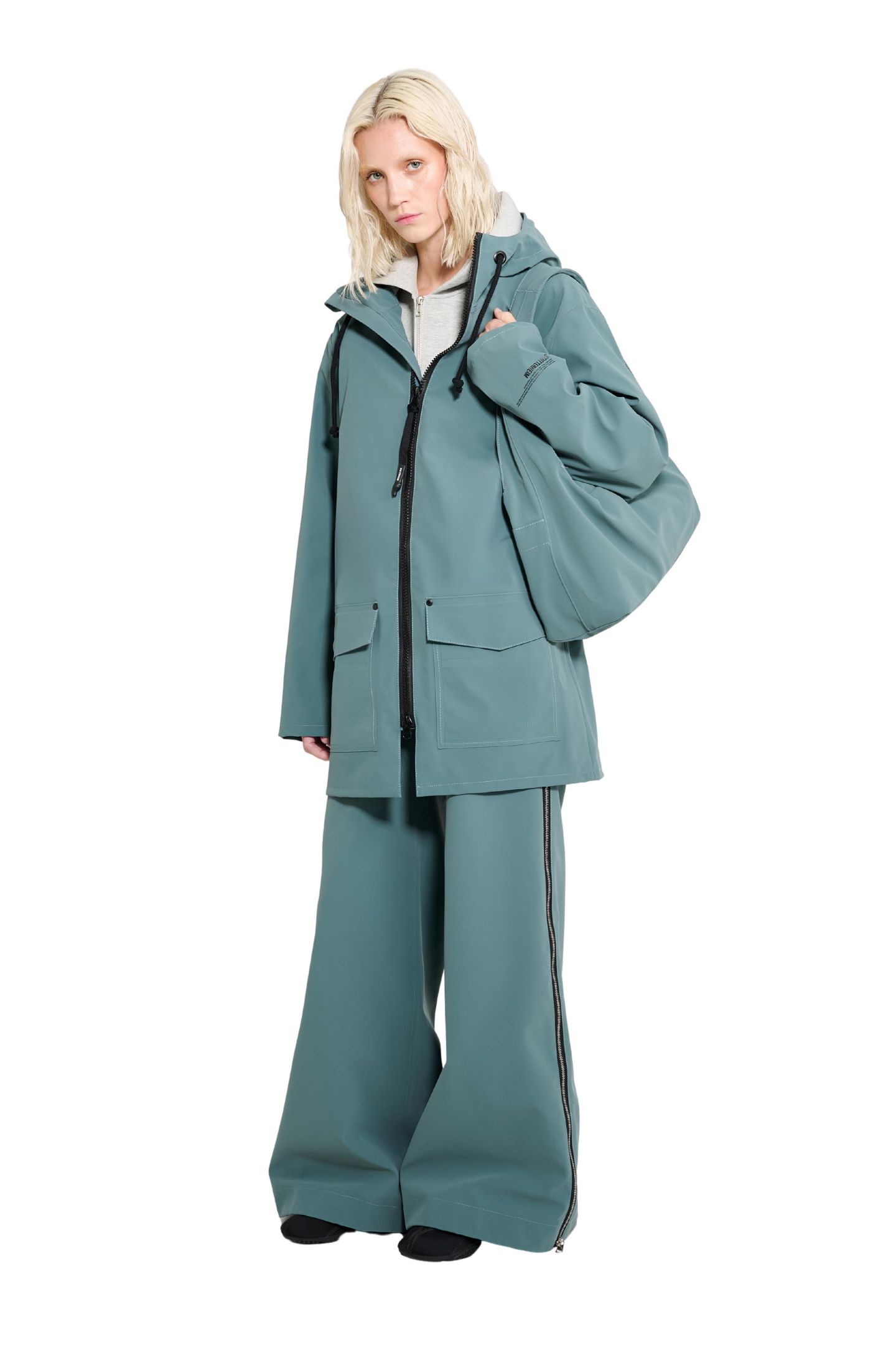 Мужские куртки Stutterheim Stockholm Patch Raincoat, цвет: Moon Rock — фото 6