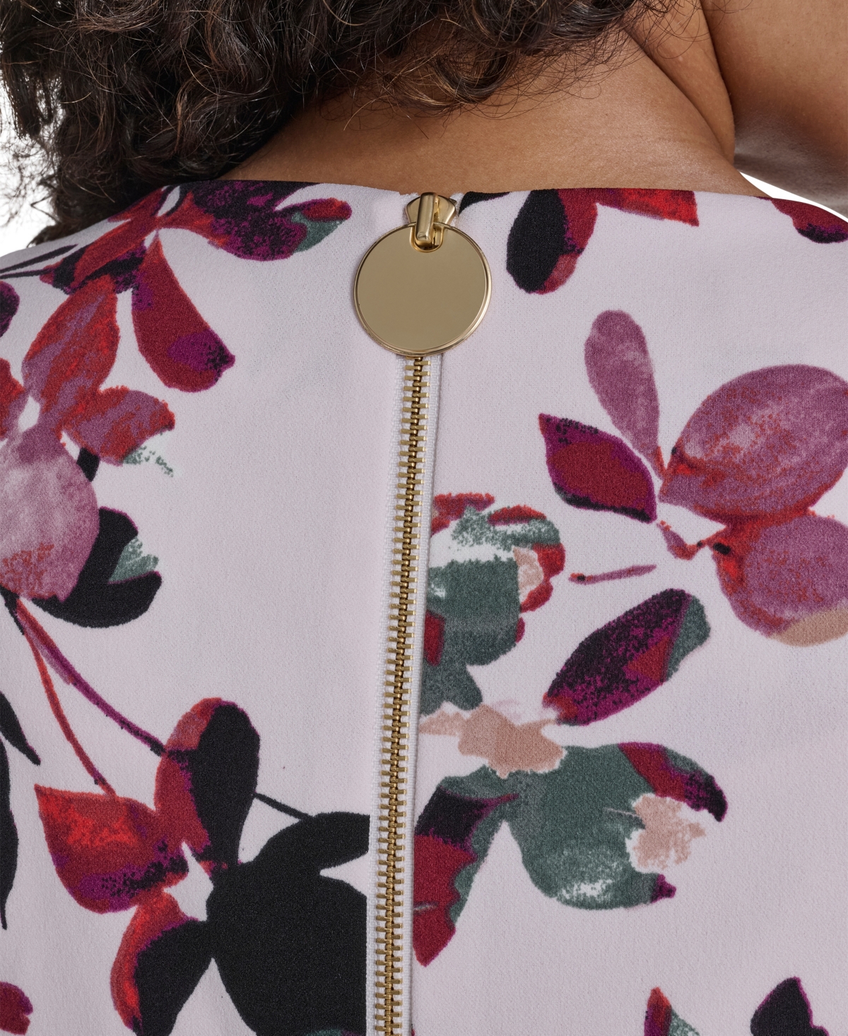 Calvin Klein Plus Floral Print Fit & Flare Dress