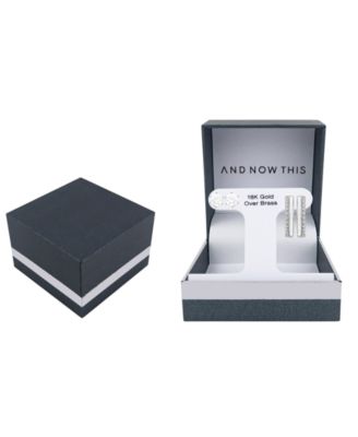 Crystal Stud and Hoop Earrings Set