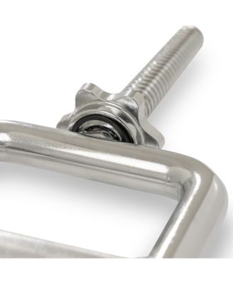 34” Threaded Chrome Tricep Bar with Star-Lock Collars