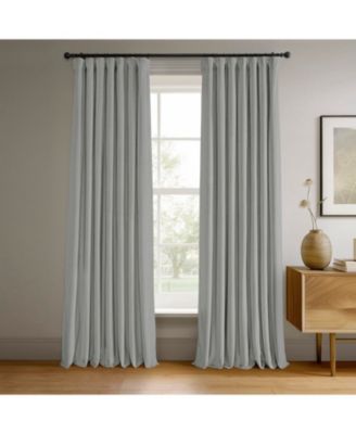 Reflection Grey Signature Velvet Blackout Curtain