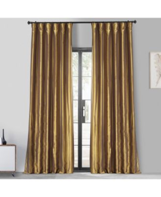 Faux Silk Taffeta Blackout Curtain
