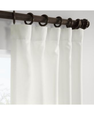 Magnolia Off White Italian Faux Linen Room Darkening Curtain