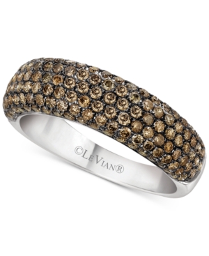image of Le Vian Chocolatier Diamond Band (1-1/5 ct. t.w.) in 14k White Gold