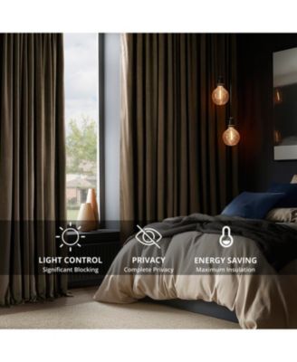 Java Signature Extra Wide Velvet Blackout Curtain