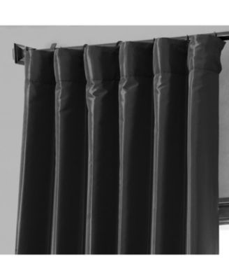 Faux Silk Taffeta Blackout Curtain