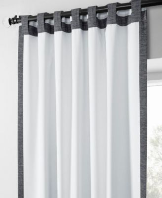 Boho Chic Faux Linen Blackout Curtain Pair (2 Panels)