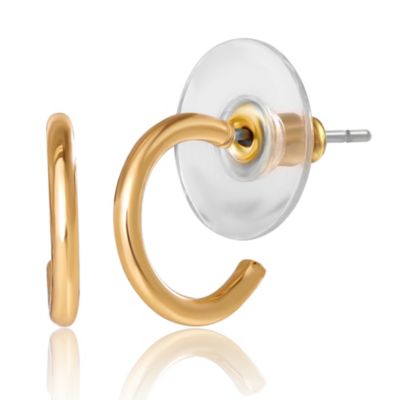 Gold-Tone Bow, Butterfly & Pearl Stud & Hoop Earring Set, 12 Pairs