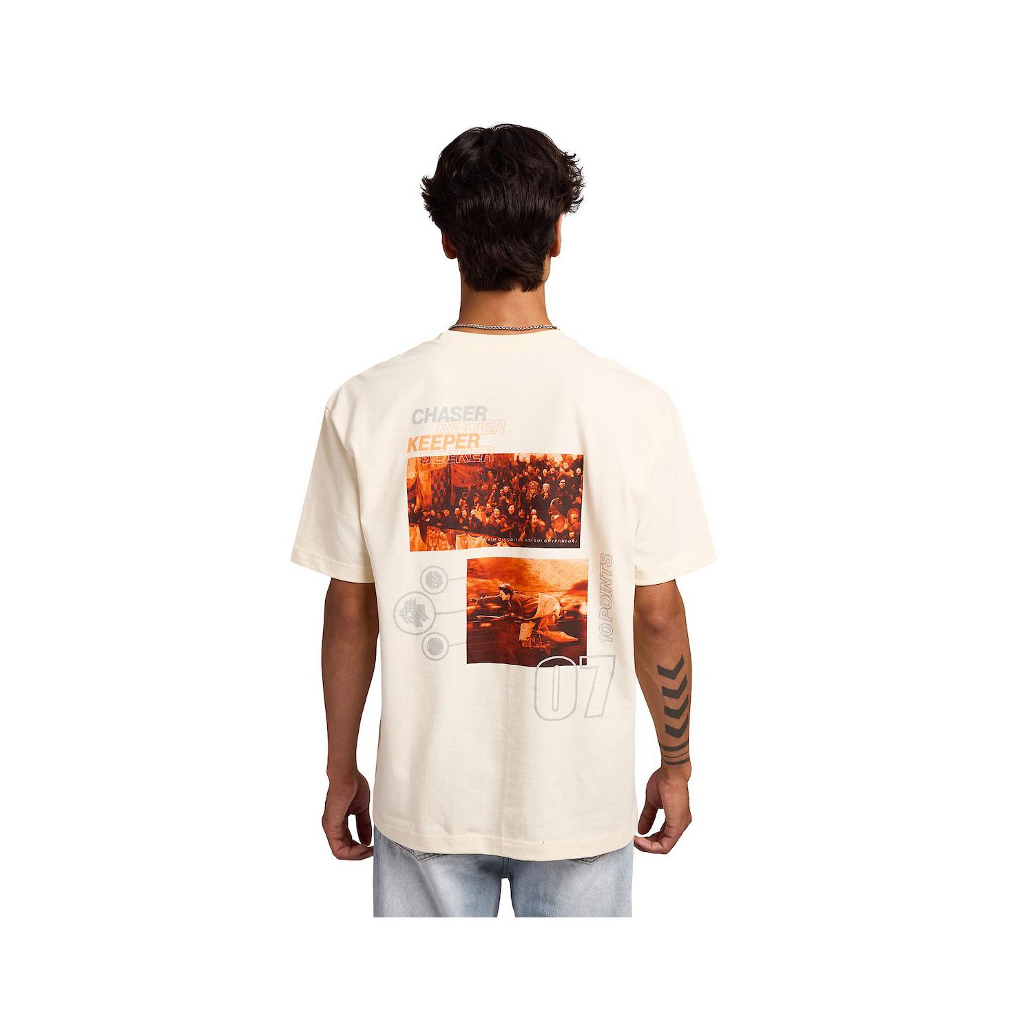 Men's Hogwarts Quidditch Tofu Crew Neck Short Sleeve T-shirt