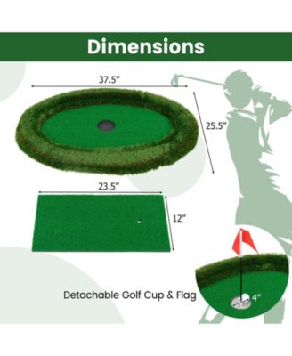 Floating Golf Green Oval Floating Chipping for Pool