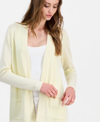 Women's Fine Rib Open-Front Malibu Cardigan
