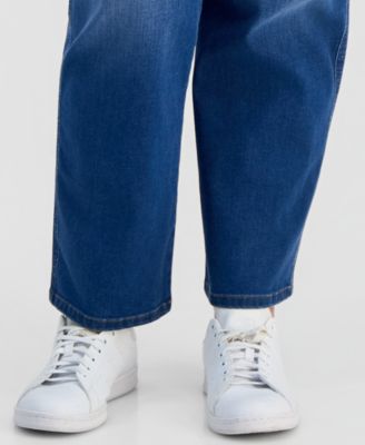 Plus Size Pull-On Shaping High-Rise Straight-Leg Jeans, Macy's Exclusive