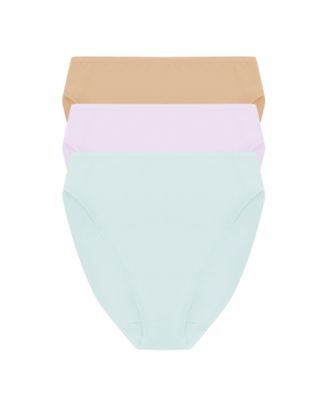 Women's 3-Pk. Bliss Bare Cotton High-Cut Brief Underwear 772346MP