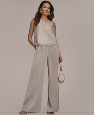 Women's Sleeveless Beaded Top