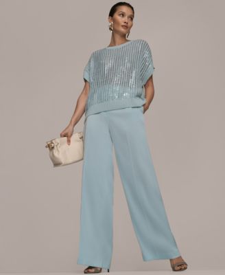 Women's Short-Sleeve Crewneck Sweater