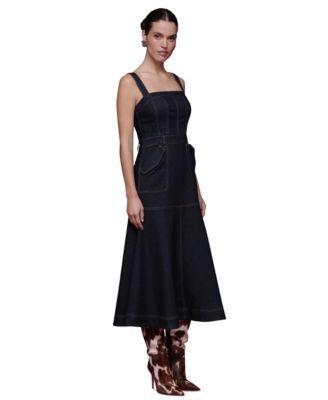 Women's Denim Midi Dress