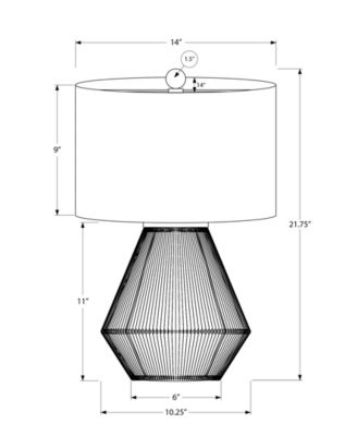 Lighting 22" Linen Table Lamp