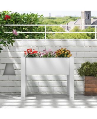 53-L Raised Bed Grow Box Self-Watering Planter Box Stand with Water Level Monitor