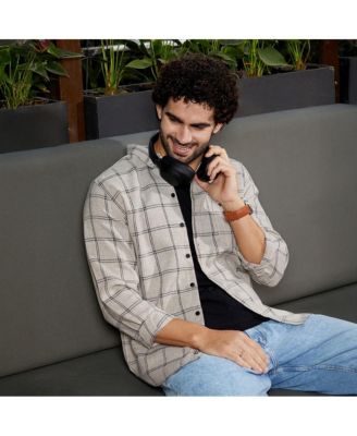 Men's Coin Grey BiGraph-Check Shirt