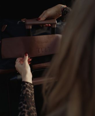 Luxe Journey 13" Twill and Faux Leather Weekender Duffel Bag