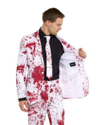Men's Men s Halloween Costume Red Splatter Party Outfit