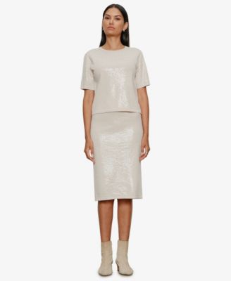 Women's Sparkle Sequin Pencil Skirt