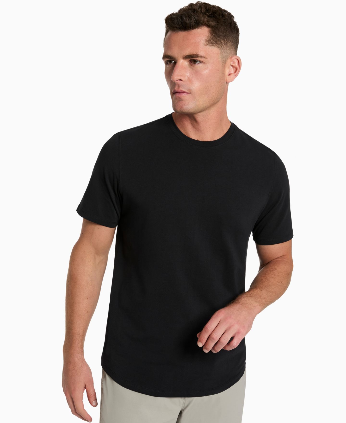Мужская футболка Kenneth Cole Performance Crewneck, цвет: Чёрный — фото 1