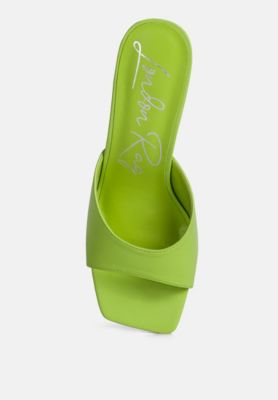 Women's Roblux Slip On Spool Heels Sandals