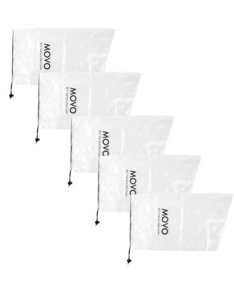 (5 Pack) RC1 Clear Rain Cover for DSLR Camera & Lens up to 18 Long