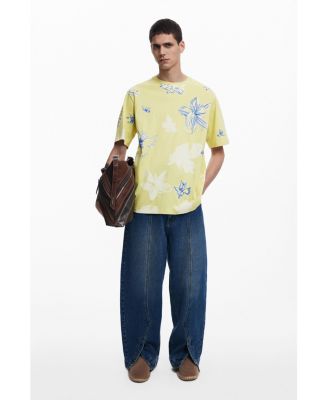 Men's Short-sleeve T-shirt with leaves