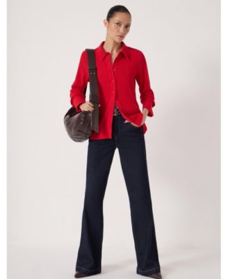 Women's Textured Slim Shirt