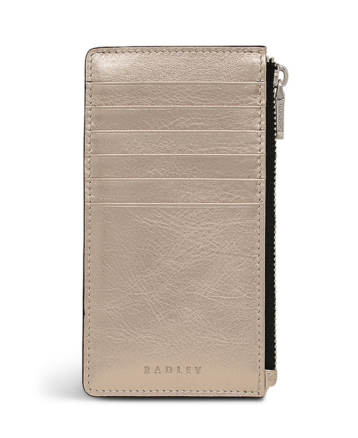 Radley London Sloane Mews Metallic Zip Top Wallet In Gold