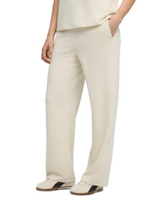 Women's Elevated Velour Ribbed Straight Leg Pants