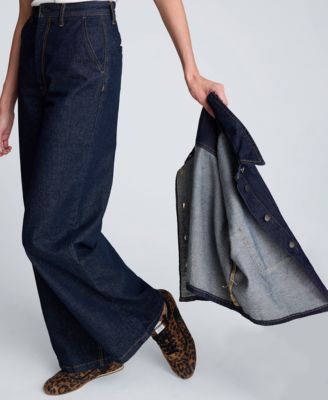 Women's Wide-Leg Denim Trousers