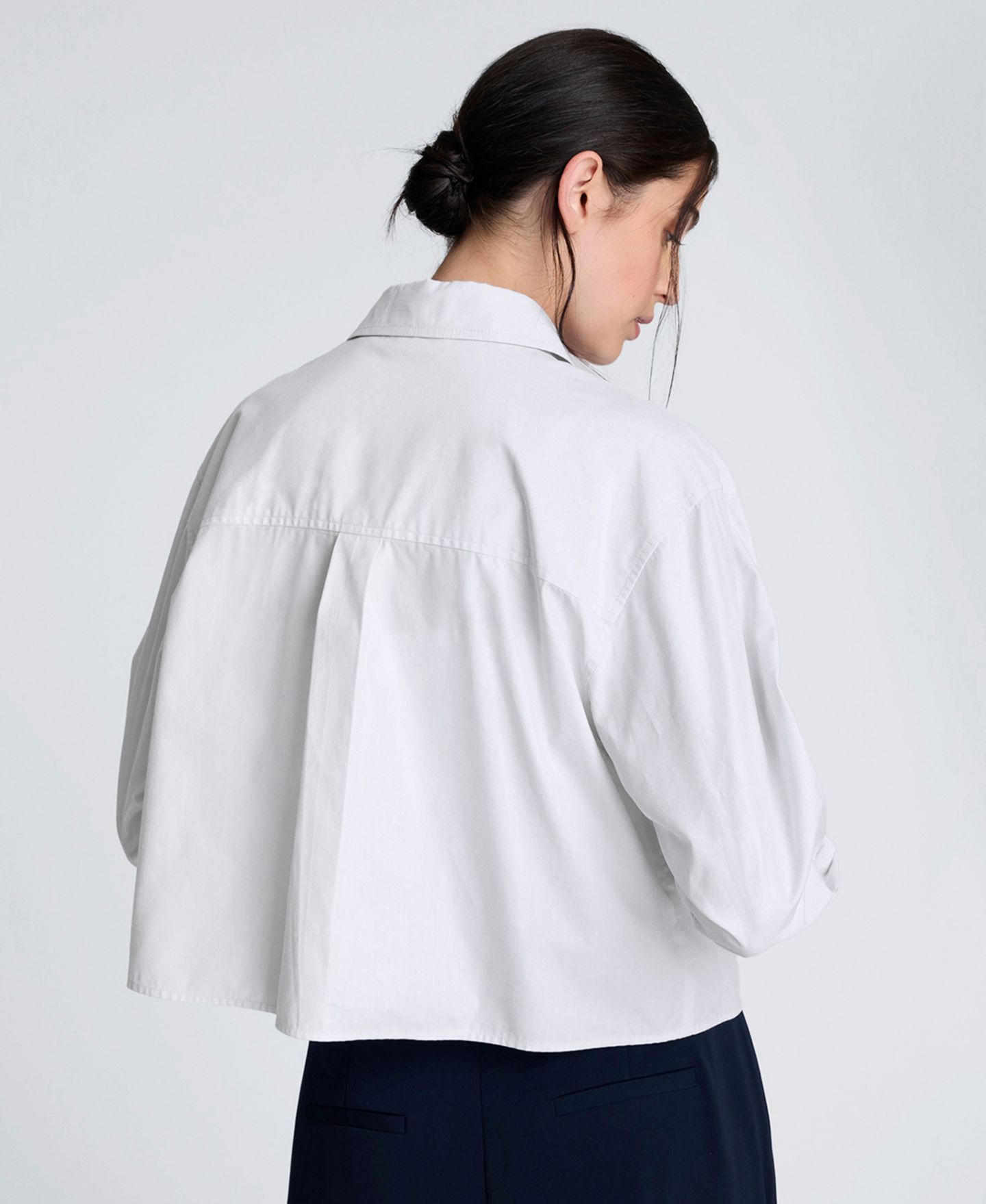 Женские куртки Kenneth Cole Cropped Tuxedo Style Button Down, цвет: Чистый белый — фото 5