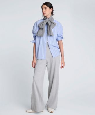 Women's Striped Button-Down Shirt